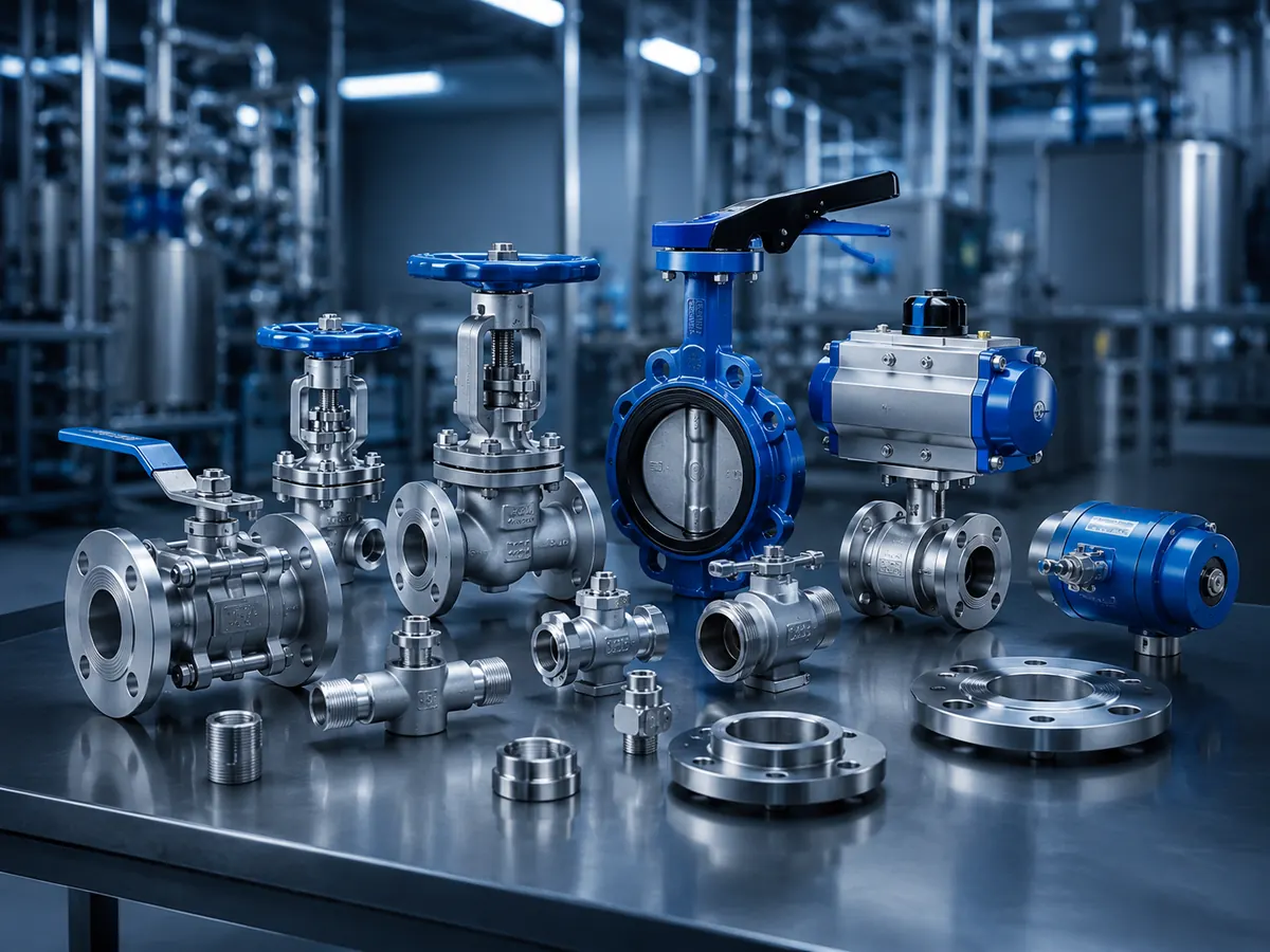 Valves and flow-control industrial components